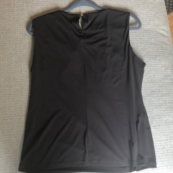 Brown Calvin Kelvin Sleeveless Blouse NWB - Picture 3 of 5